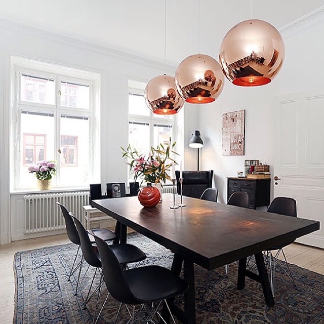 Inspiration Des Tages Copper Shade Pendant Von Tom Dixon Journelles Journelles Maison Tom Dixon Copper Shade Pendant Via