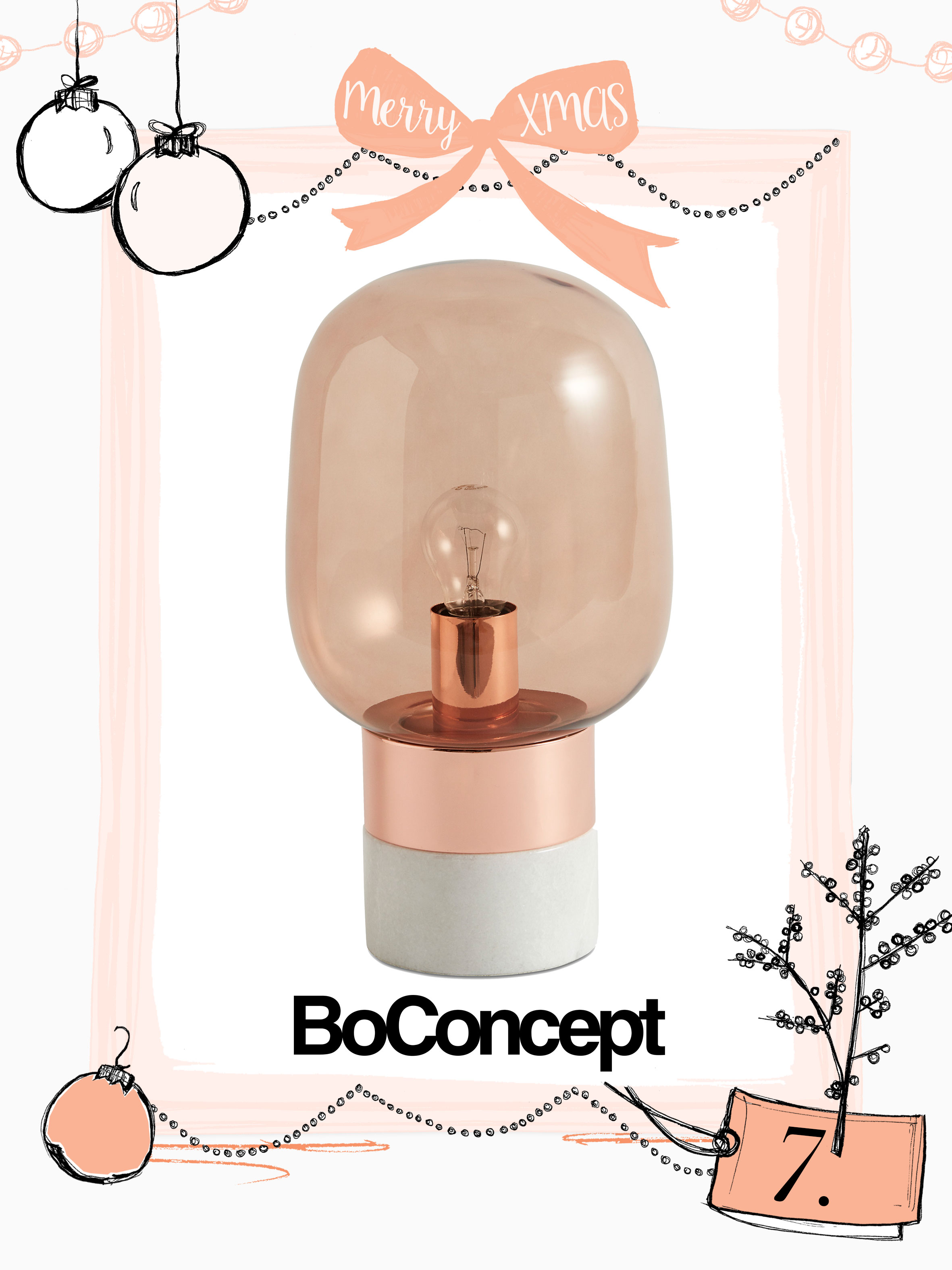 7. Dezember: Tischlampe von BoConcept - Journelles